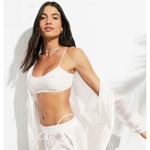 Alo Yoga airmesh venus bralette in white